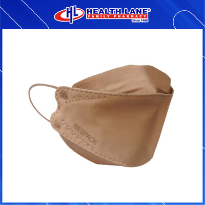RESPACK  MASK MUKA 4PLY KF94 EARLOOP- BROWN (20'S)